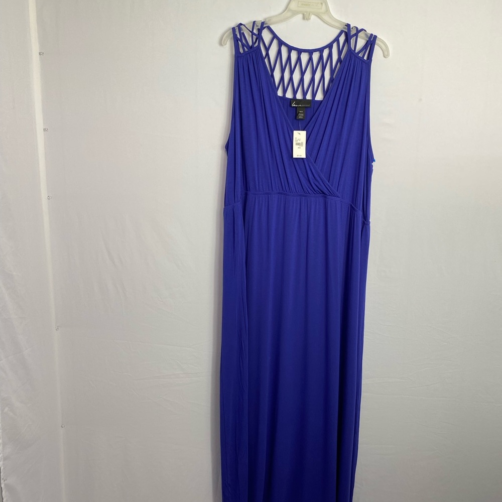 Elegant Blue Sleeveless Dress